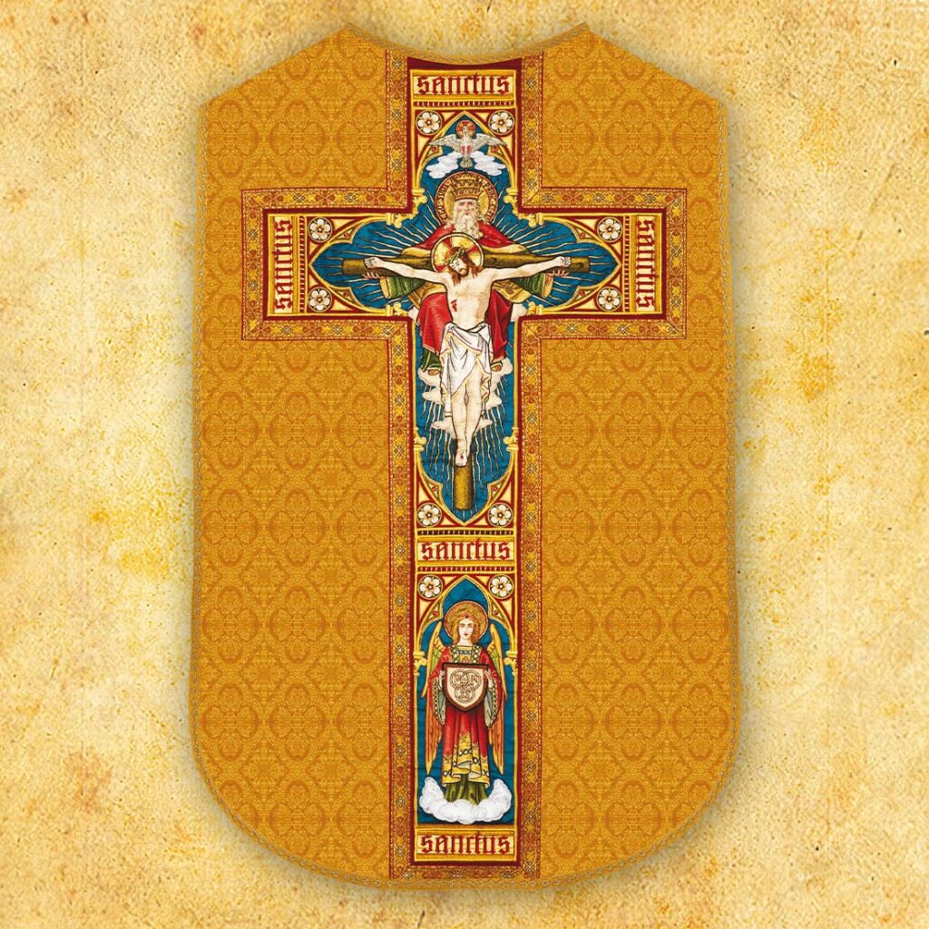 Casulla romana réplica Trinidad Santa