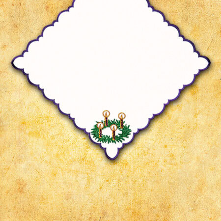 Cubierta bordada de Adviento