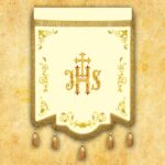 bandera eclesiástica Jesús Misericordioso