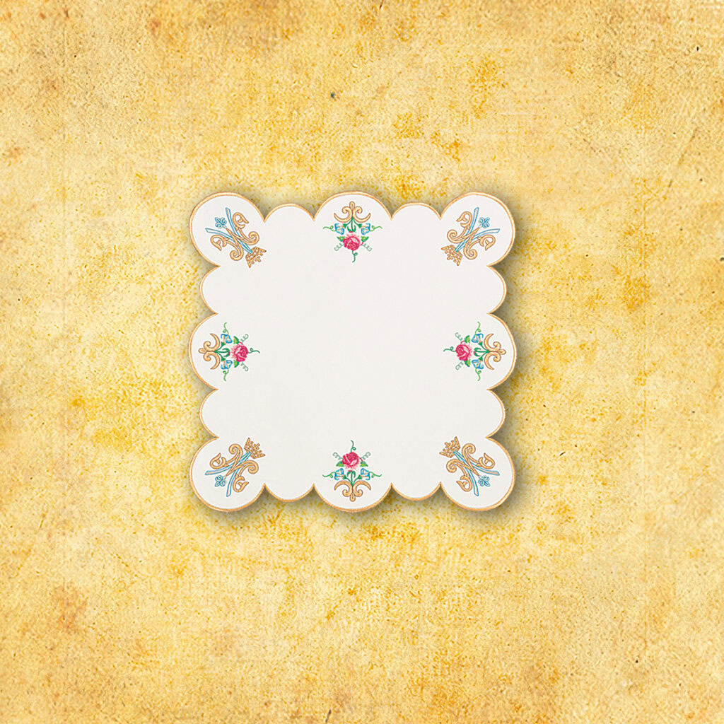 Cubierta de altar mariana bordada 45x45cm