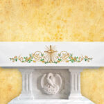 Mantel de altar bordado para boda