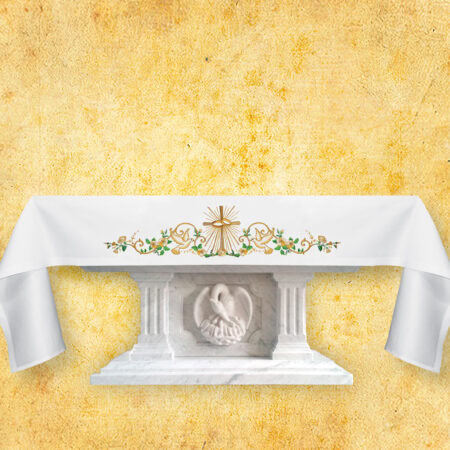 Mantel de altar bordado para boda