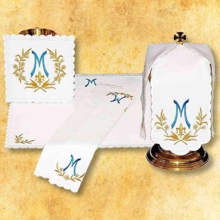 Conjunto de ropa de altar Ave María