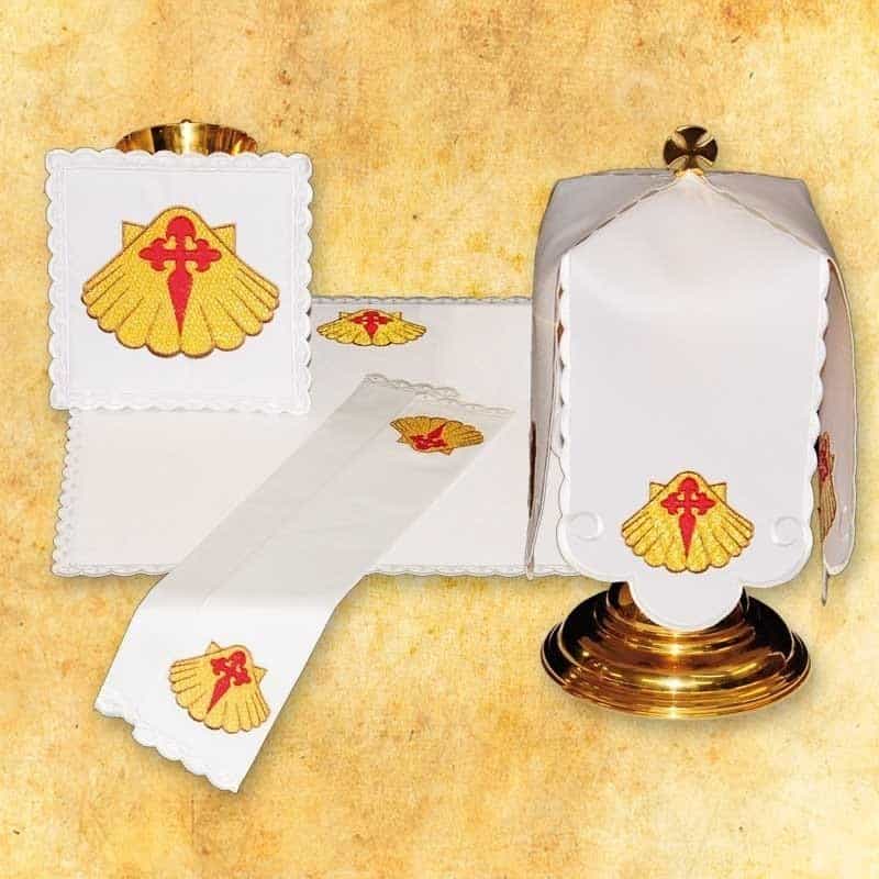 Conjunto de ropa de altar Concha de Santiago Conjunto de ropa de altar Concha de Santiago