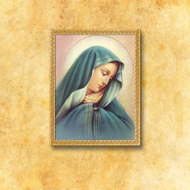 Imagen religiosa sobre tela Virgen María Bolesna Imagen religiosa sobre tela Virgen María Bolesna