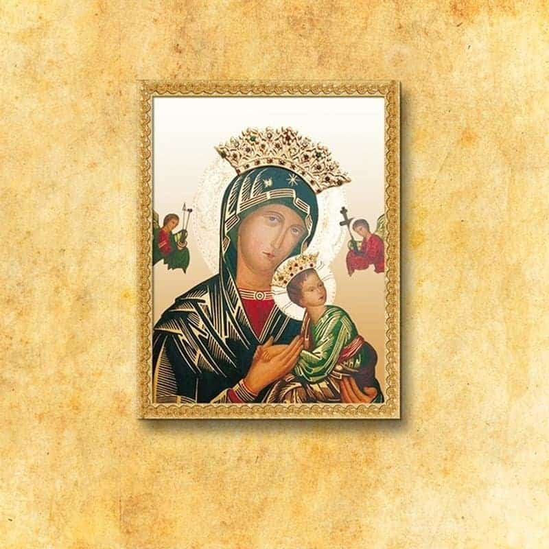 imagen religiosa sobre tela Virgen María de la Ayuda Perpetua imagen religiosa sobre tela Virgen María de la Ayuda Perpetua