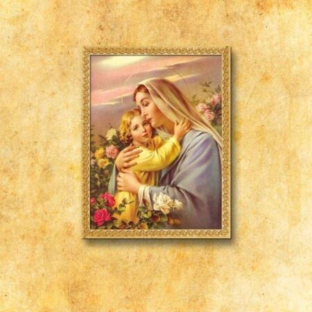 Imagen religiosa sobre tela Virgen María