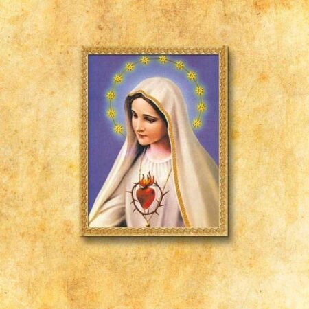 Imagen religiosa sobre tela Corazón de María