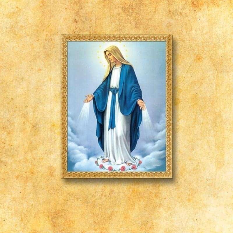Imagen religiosa sobre tela Virgen María Inmaculada Imagen religiosa sobre tela Virgen María Inmaculada