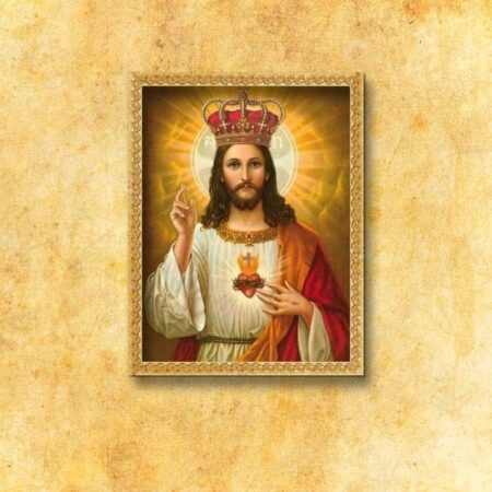 Imagen religiosa sobre tela Cristo Rey