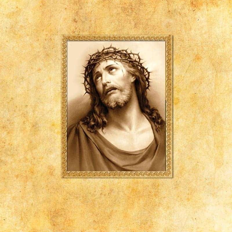 Imagen religiosa sobre tela Jesús Sufriente Imagen religiosa sobre tela Jesús Sufriente