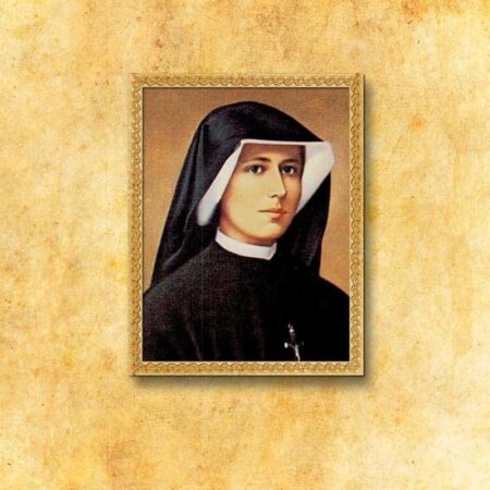 Imagen religiosa sobre tela San Faustino