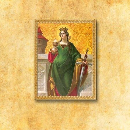 Imagen religiosa sobre tela Santa Bárbara