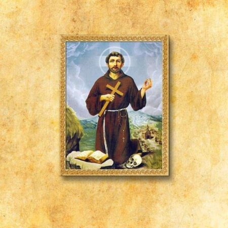 Imagen religiosa sobre tela San Francisco