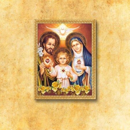 Imagen religiosa sobre tela Sagrada Familia
