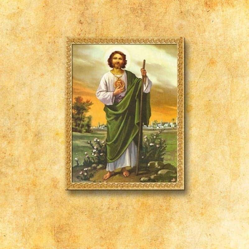 Imagen religiosa sobre tela de San Tadeo Judas Imagen religiosa sobre tela de San Tadeo Judas