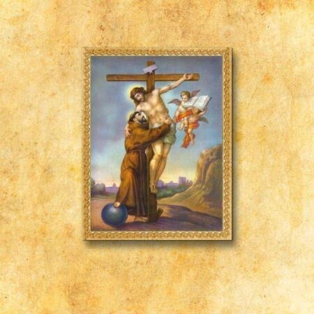 Imagen religiosa sobre tela San Francisco