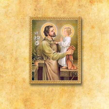 Imagen religiosa sobre tela San José