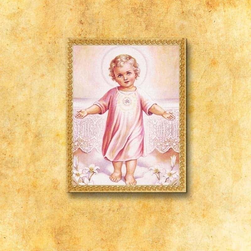 Imagen religiosa sobre tela con el Niñito Jesús Imagen religiosa sobre tela con el Niñito Jesús