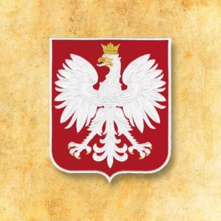 Aplicación bordada escudo de Polonia