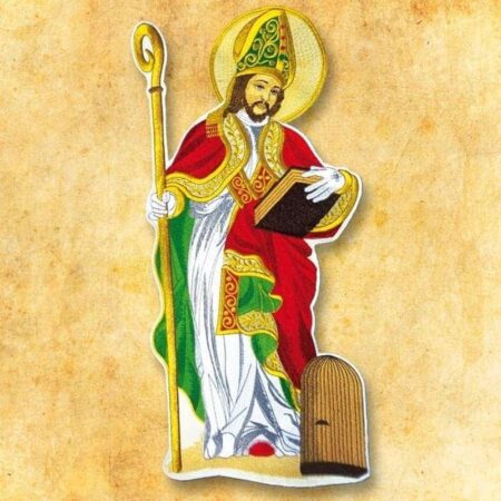 Aplicación bordada San AVirgen Maríarosio