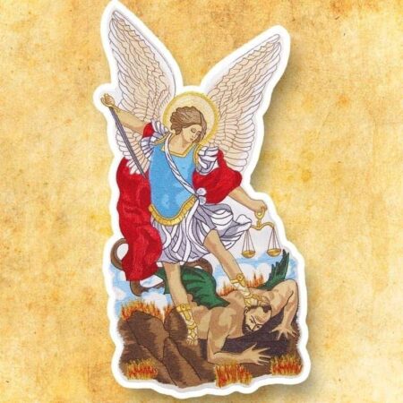 aplicación bordada San Miguel Arcángel