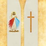 Estola litúrgica bordada con Jesús Misericordioso