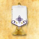 Conjunto de ropa de altar para el cáliz y conopeo