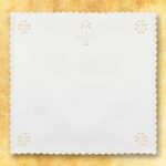 conjunto de ropa de altar para el cáliz con IHS
