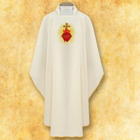 Casulla bordada Corazón de Jesús