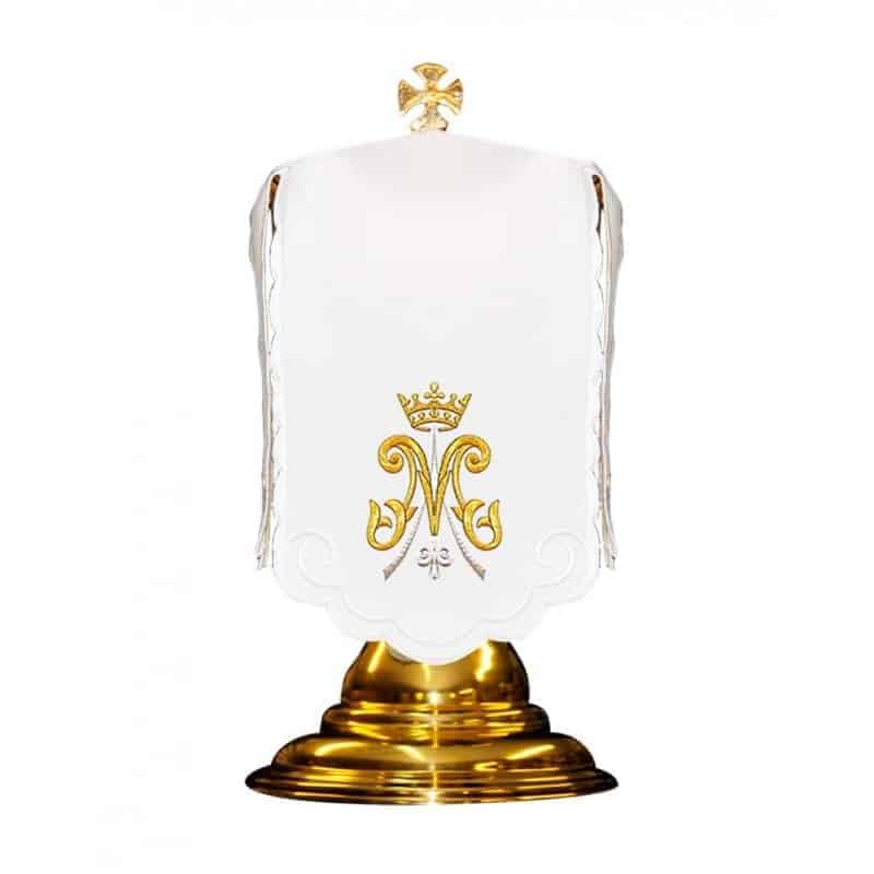 Sukienka liturgiczna na puszkę maryjna haftowana Sukienka liturgiczna na puszkę maryjna haftowana