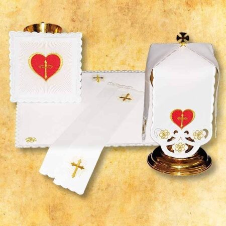 Conjunto de ropa de altar Corazón de Jesús