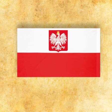 Bandera bicolor con escudo