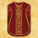 Casulla romana réplica IHS