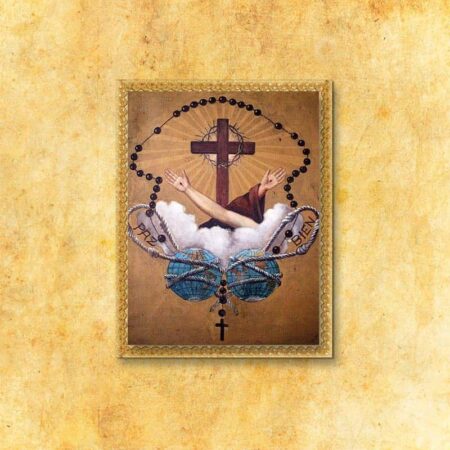 Imagen religiosa sobre tela "Franciscanos"