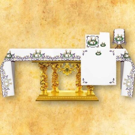 Mantel bordado Adviento con Corona