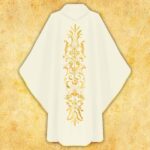 Casulla bordada Espigas y Uva