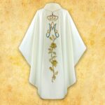 Casulla bordada Madonna Di Lourdes