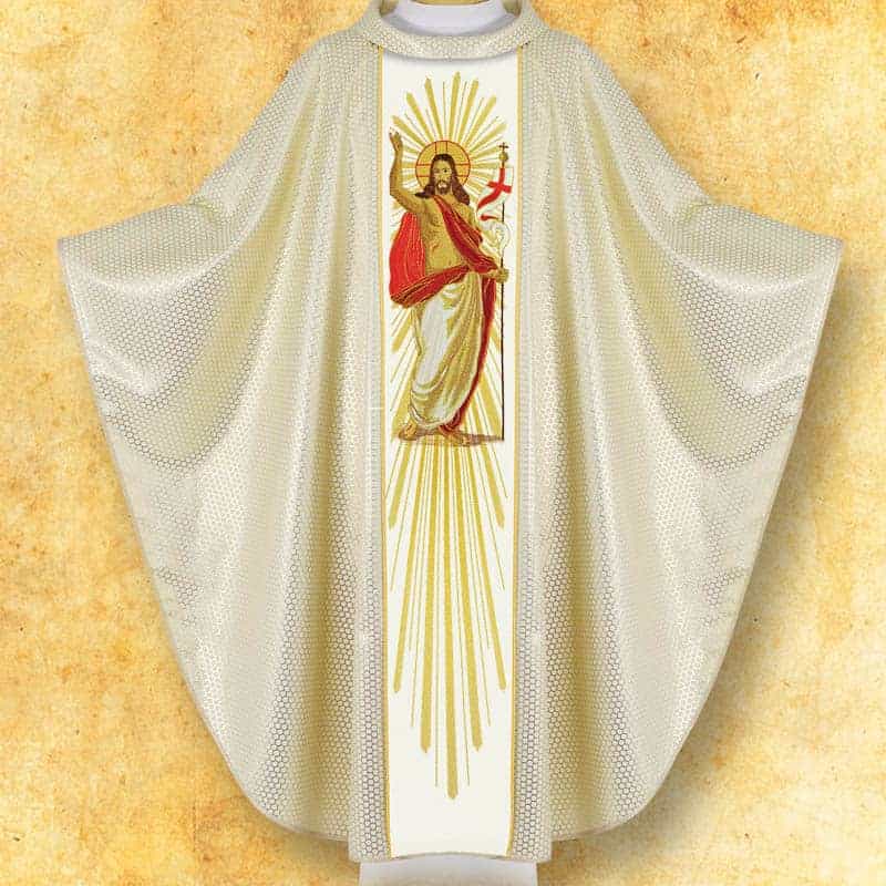 Casulla bordada litúrgica Jesús Resucitado Casulla bordada litúrgica Jesús Resucitado