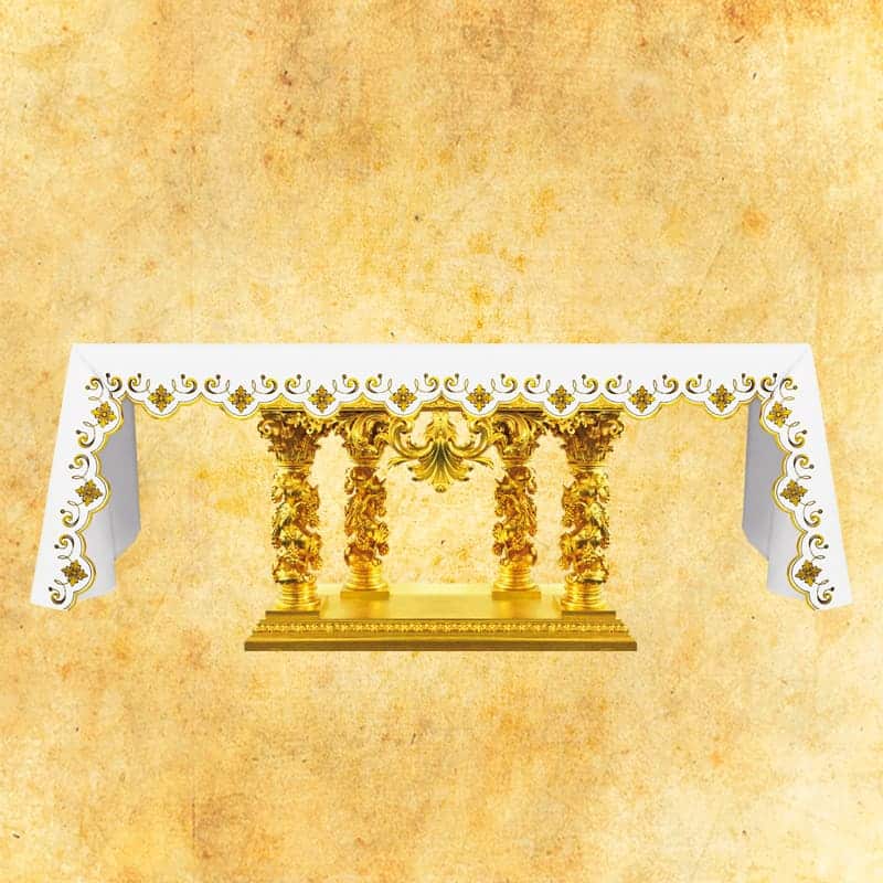 Mantel bordado dorado Mantel bordado dorado