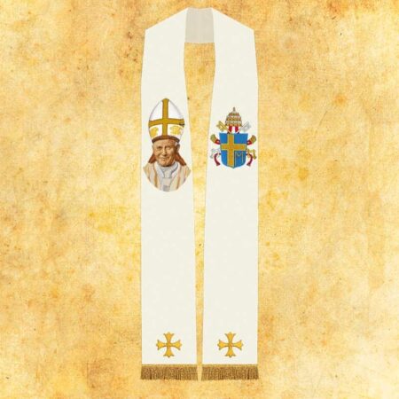 Estola bordada Juan Pablo II
