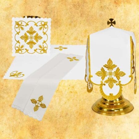 Conjunto de ropa de altar para el cáliz