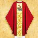 Casulla con la imagen de san Jorge