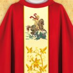 Casulla con la imagen de san Jorge