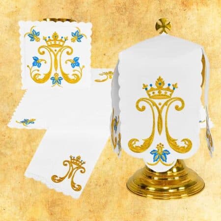 Conjunto de ropa de altar para el cáliz