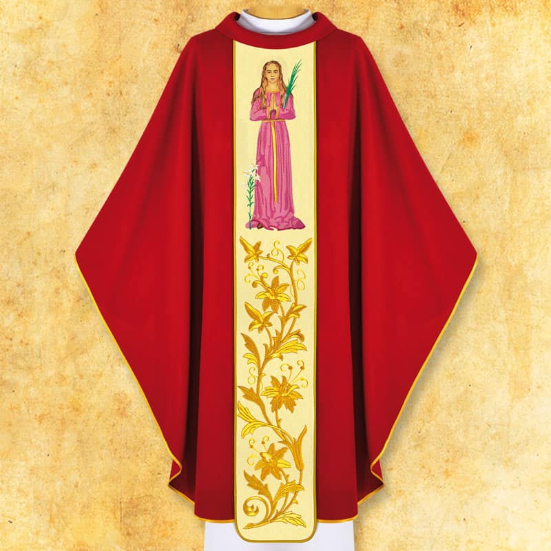 Casulla bordada San Filomena Casulla bordada San Filomena