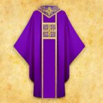 Casulla bordada litúrgica