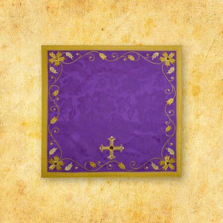 Velo para cáliz morado bordado