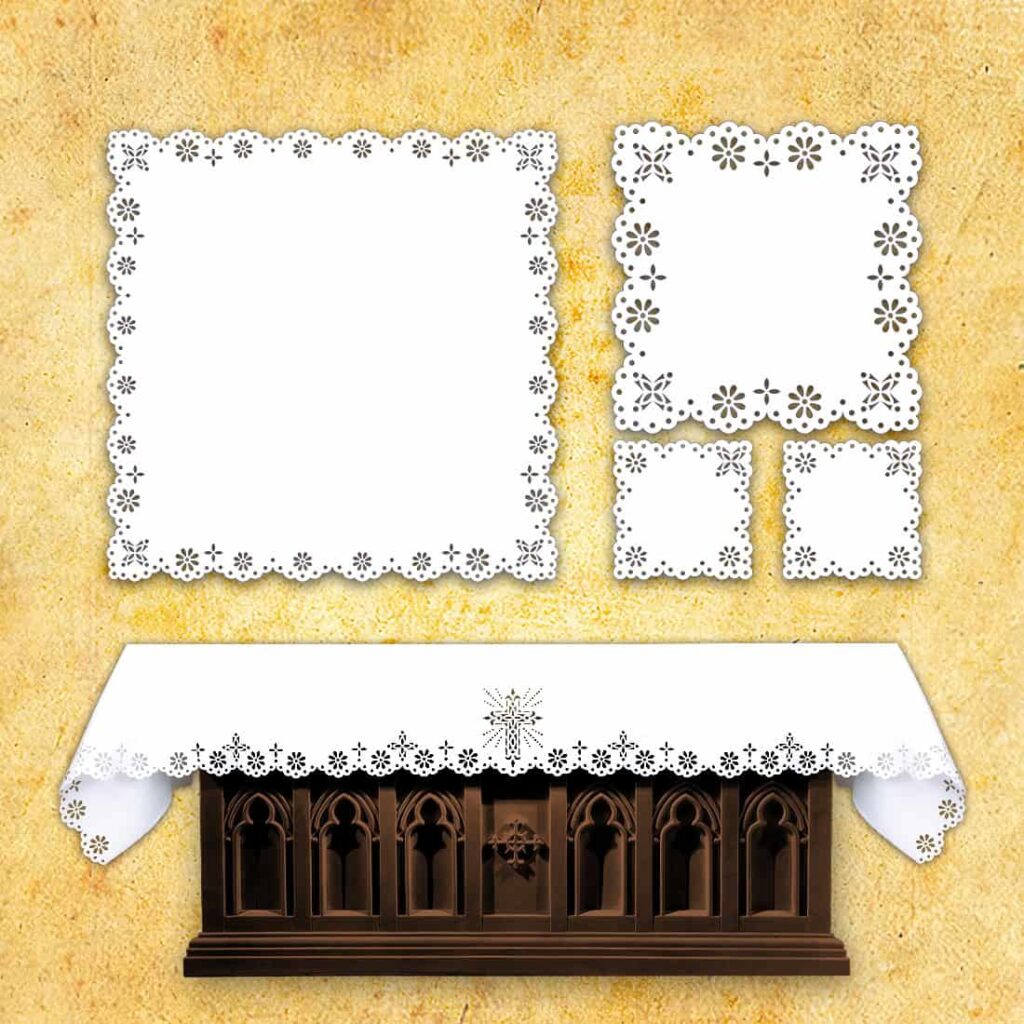 Juego calado para altar Juego calado para altar