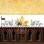 Mantel de altar calado con impresión